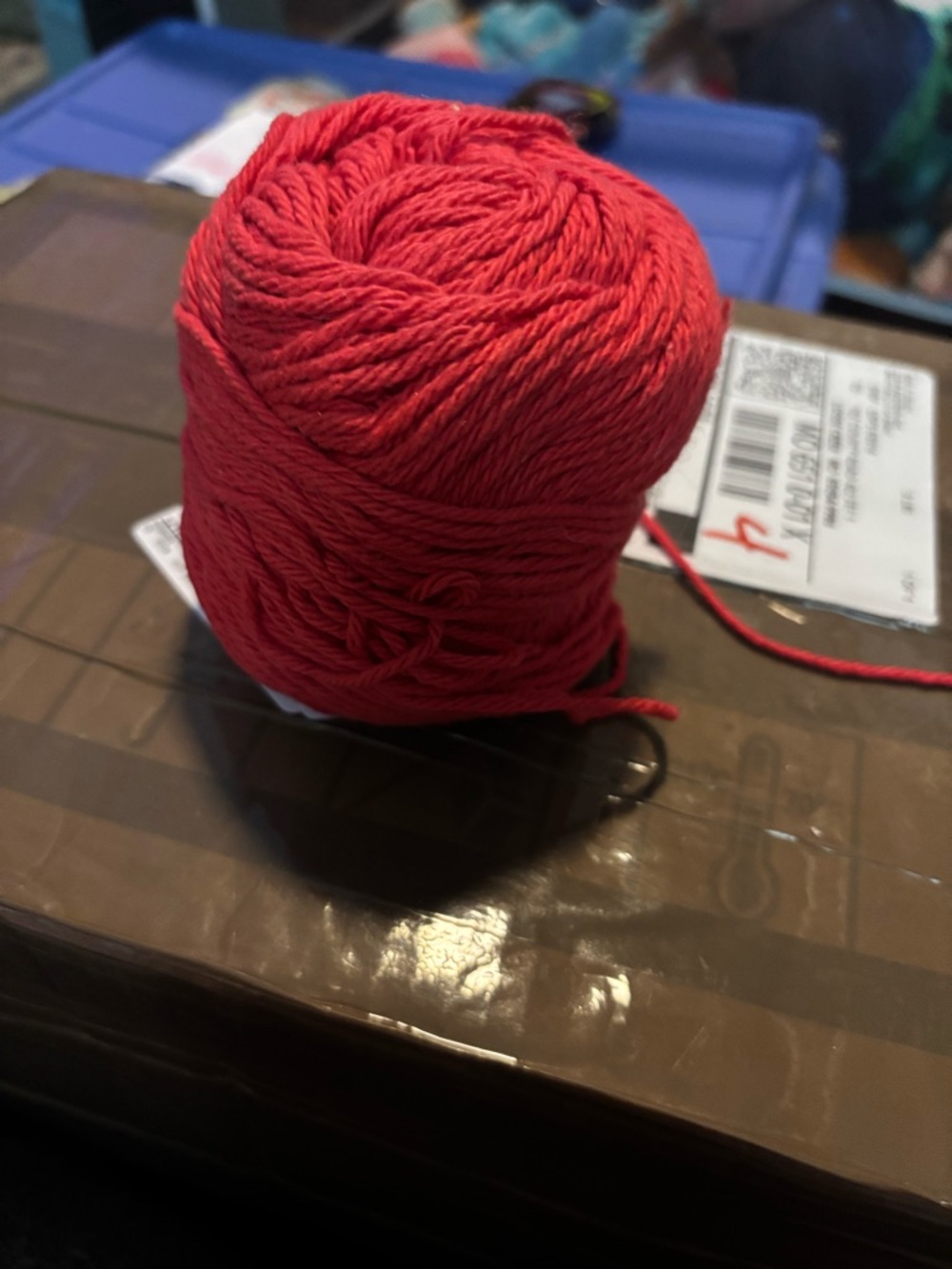 redheart cotton yarn lot, hobbi chinelle.